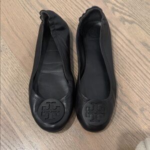 Tory Burch Reva travel Black Ballet Flats